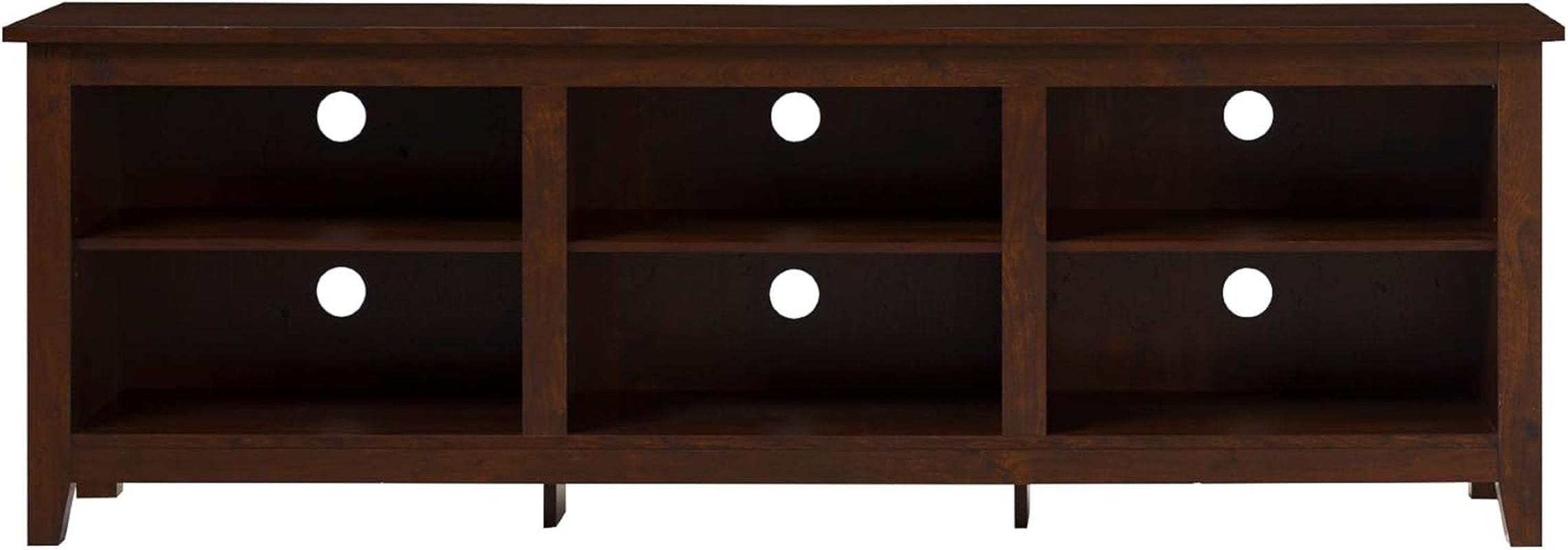 Wren Classic Brown TV Media Console For 80 Inch TV Storage