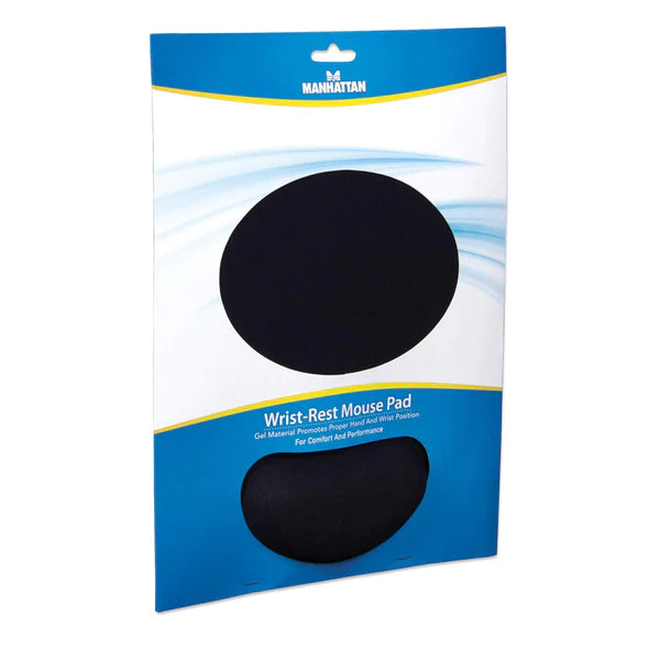 Wrist-Rest Black Mouse Pad