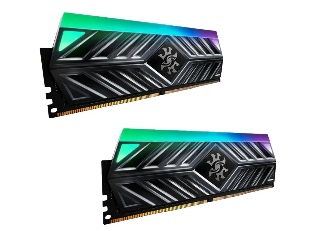 XPG SPECTRIX D41 - DDR4 - kit - 32 GB: 2 x 16 GB - DIMM 288-pin - 3200 MHz / PC4-25600 - CL16 - 1.35 V - unbuffered -