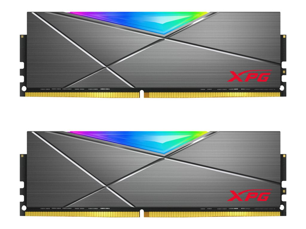 XPG SPECTRIX D50 - DDR4 - kit - 32 GB: 2 x 16 GB - DIMM 288-pin - 3200 MHz / PC4-25600 - CL16 - 1.35 V - unbuffered -
