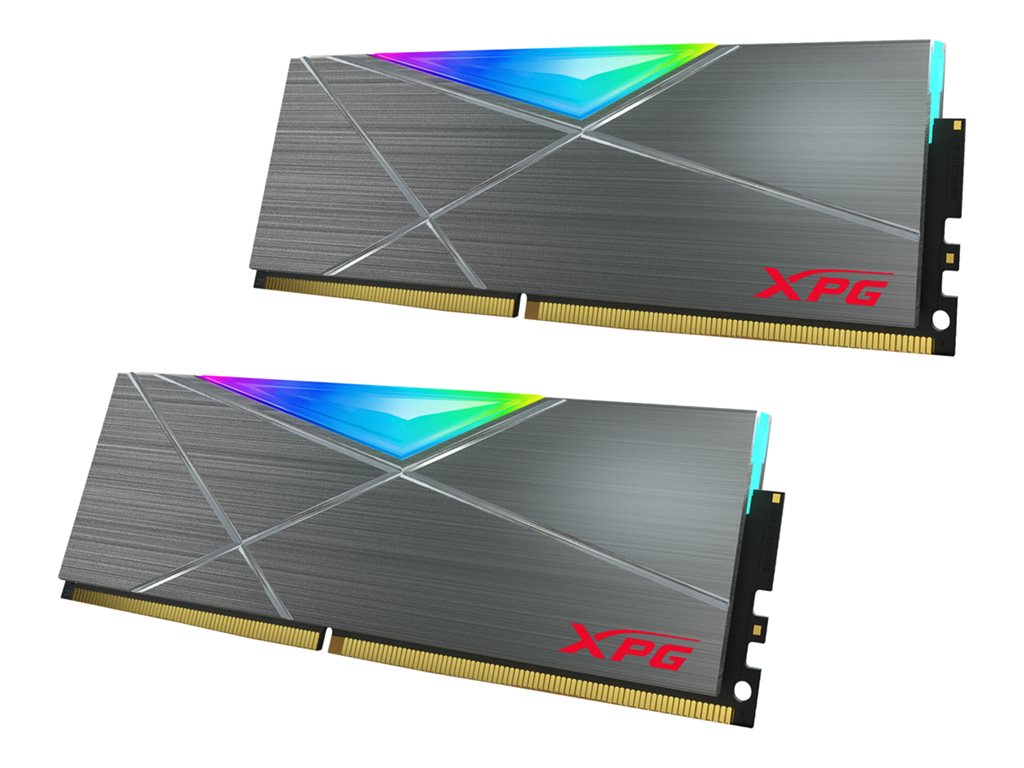 XPG SPECTRIX D50 - DDR4 - kit - 32 GB: 2 x 16 GB - DIMM 288-pin - 3200 MHz / PC4-25600 - CL16 - 1.35 V - unbuffered -