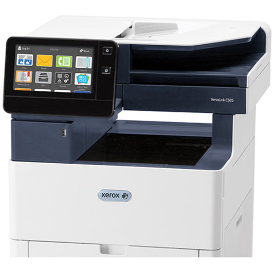 Xerox Versalink C505 C505/Xm Led Multifunction Printer-Color-Copier/Fax/Scanner-45 Ppm Mono/45 Ppm Color Print-1200X2400 Print-Automatic Duplex Print-120000 Pages Monthly-700 Sheets Input-Color Scanner-600 Optical Scan-Color Fax-Gigabit Ethernet