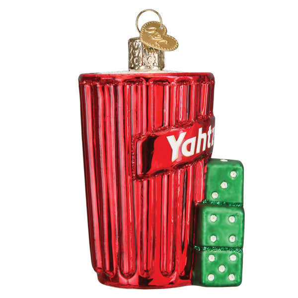 Yahtzee Glass Ornament