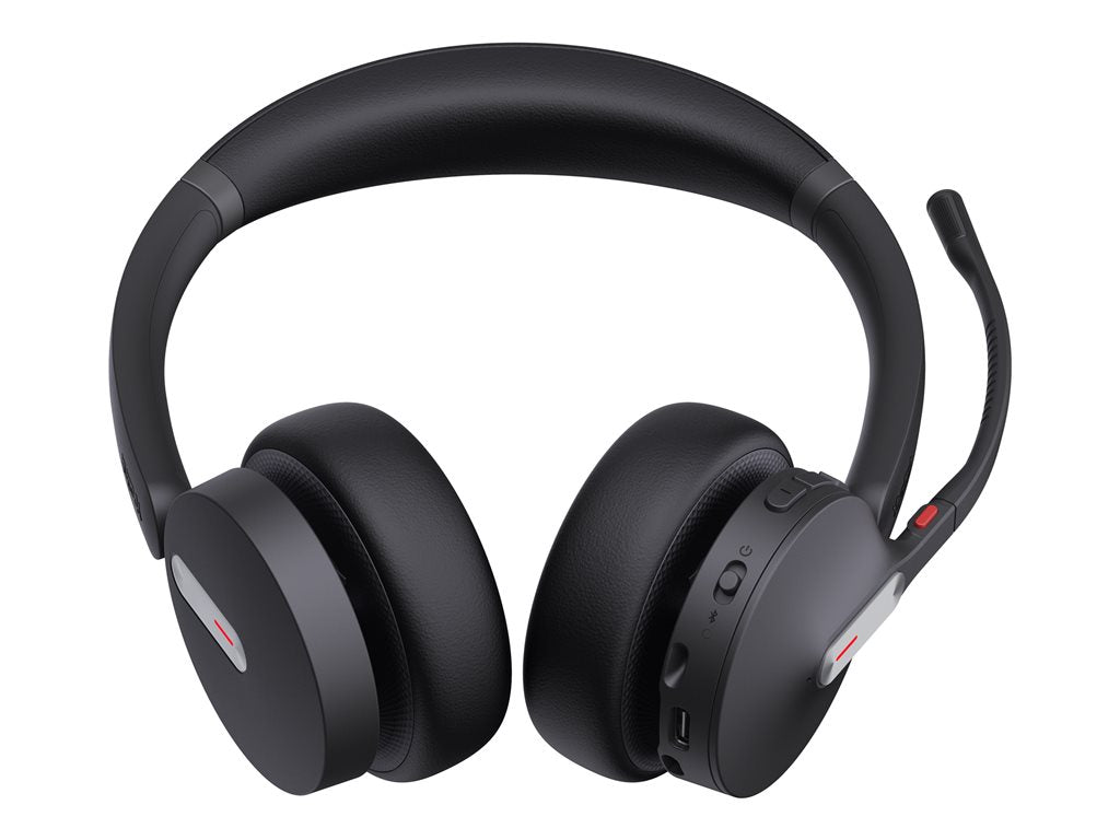 Yealink BH70 Dual - Headset - on-ear - Bluetooth - wireless - USB-C via Bluetooth adapter - black - Certified for Microsoft Teams BH70 DUAL TEAMS USB-C