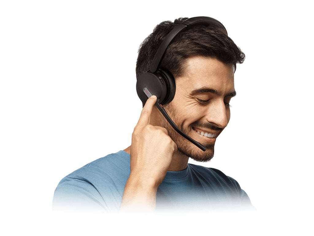 Yealink BH70 Mono - Headset - on-ear - Bluetooth - wireless - USB-A via Bluetooth adapter - black - Certified for Microsoft Teams YEA-BH70-MONO-TEAMS-USB-A