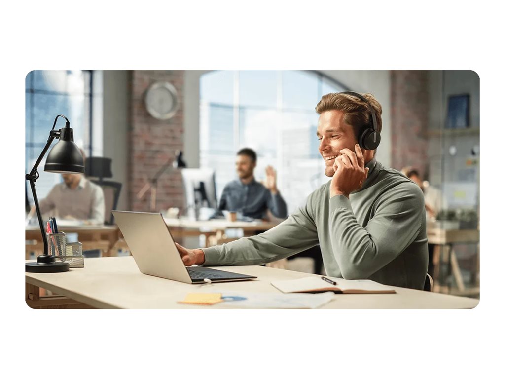 Yealink BH70 Mono - Headset - on-ear - Bluetooth - wireless - USB-A via Bluetooth adapter - black - Certified for Microsoft Teams YEA-BH70-MONO-TEAMS-USB-A