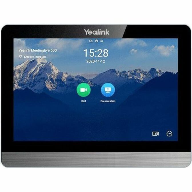 Yealink CTP18 Collaboration Touch Panel - 1280 x 800 Video (Live) - 1 x Network (RJ-45) -