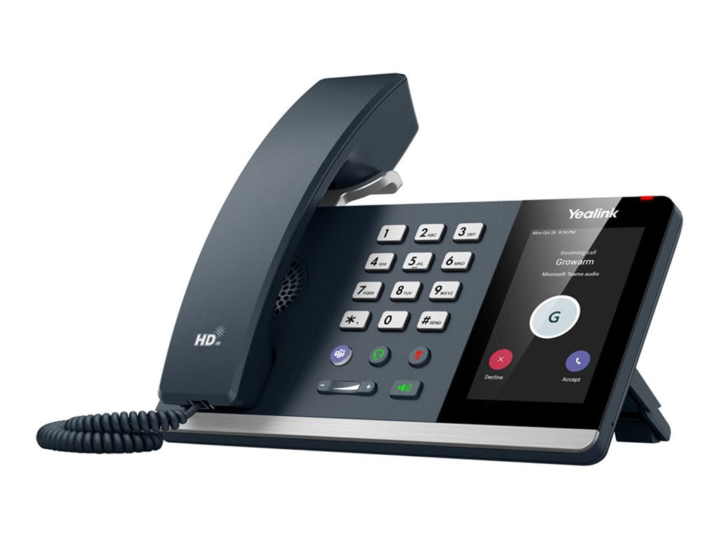 Yealink MP54 E2 - VoIP phone - with Bluetooth interface with caller ID/call waiting - black YEA-MP54-TEAMS-E2