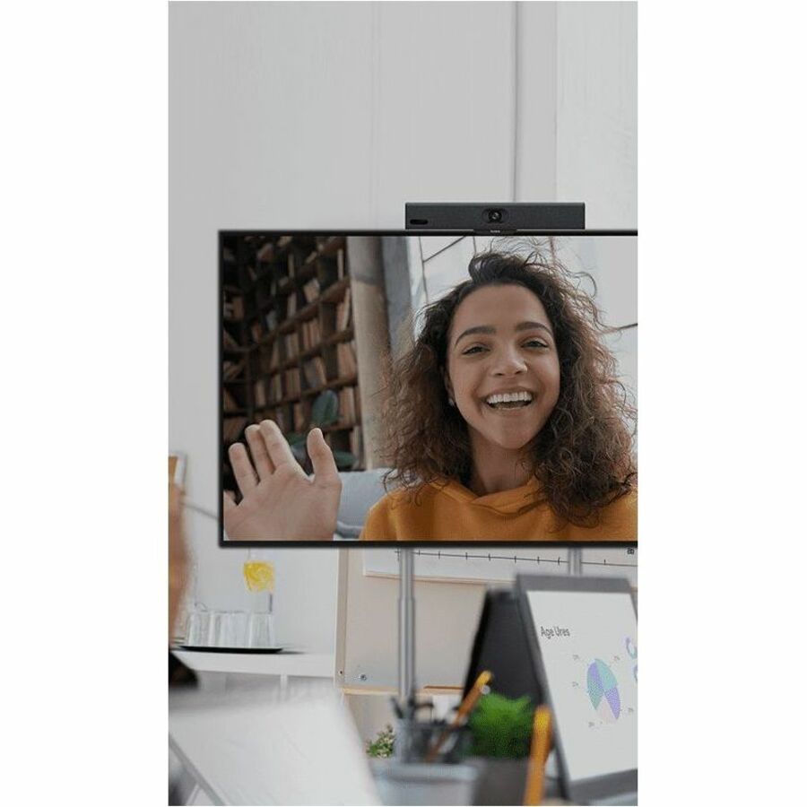 Yealink Video Conferencing Camera - 3840 x 2160 Video - 120&deg; Angle - Microphone - Netw