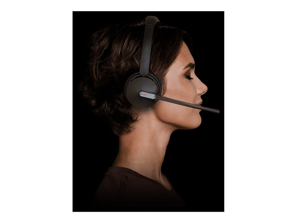 Yealink WH64 Dual Teams - Headset - on-ear - DECT / Bluetooth - wireless - Certified for Microsoft Teams