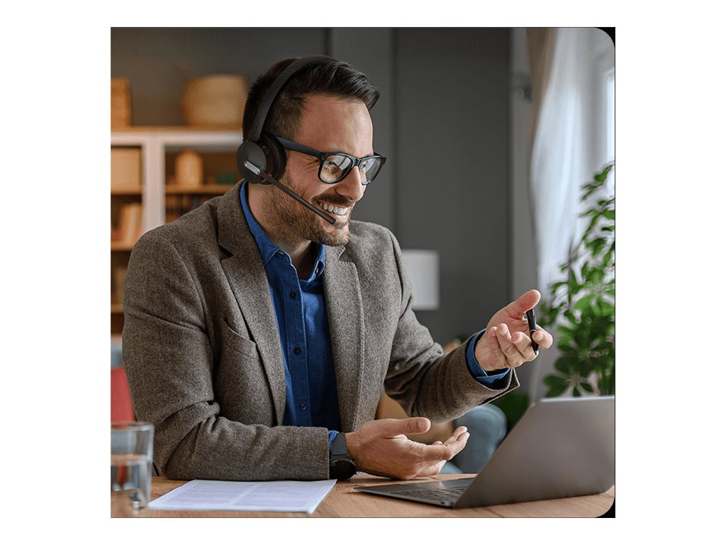 Yealink WH64 Dual Teams - Headset - on-ear - DECT / Bluetooth - wireless - Certified for Microsoft Teams