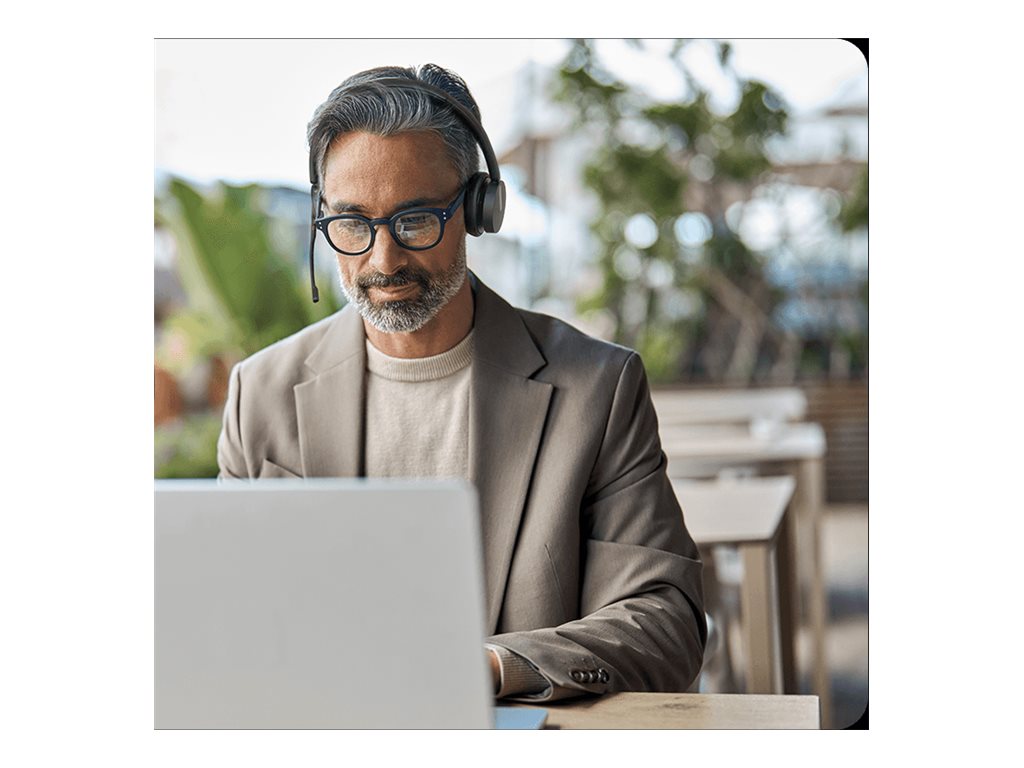 Yealink WH64 Dual Teams - Headset - on-ear - DECT / Bluetooth - wireless - Certified for Microsoft Teams