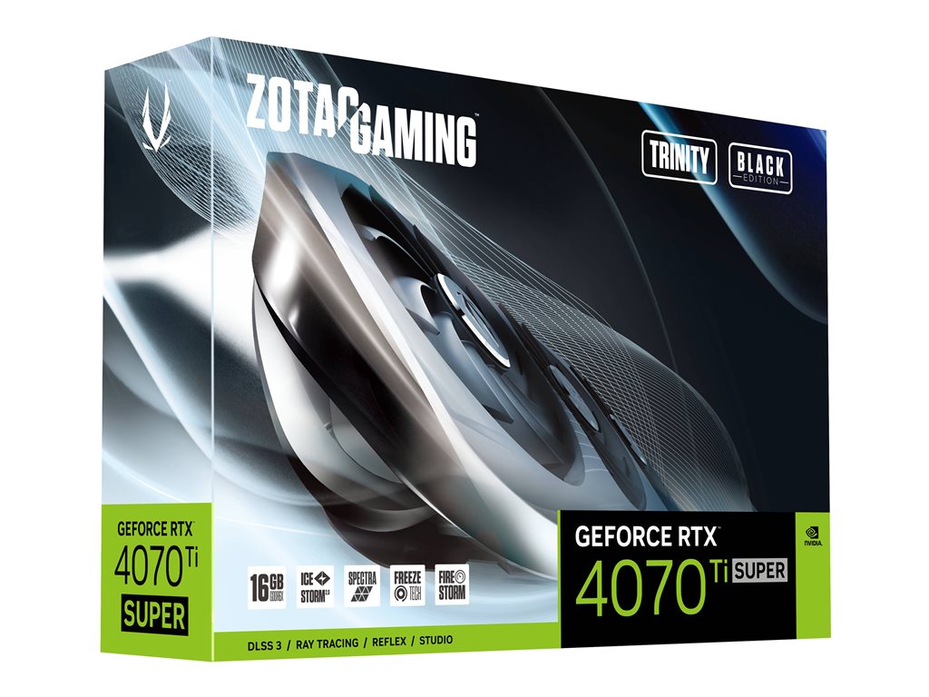 ZOTAC GAMING GeForce RTX 4070 Ti SUPER Trinity - Black Edition - graphics card - GeForce RTX 4070 Ti Super - 16 GB GDDR6X - PCIe ZT-D40730D-10P