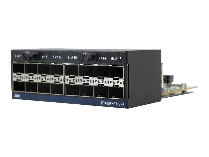 ZPE - Expansion module - Gigabit Ethernet x 16 - for P/N: ZPE-NSR-832-DDC, ZPE-NSR-832-SAC-POE, ZPE-NSR-864-SAC-POE, ZPE-NSR-864-SDC-POE NSR-16SFP-EXPN