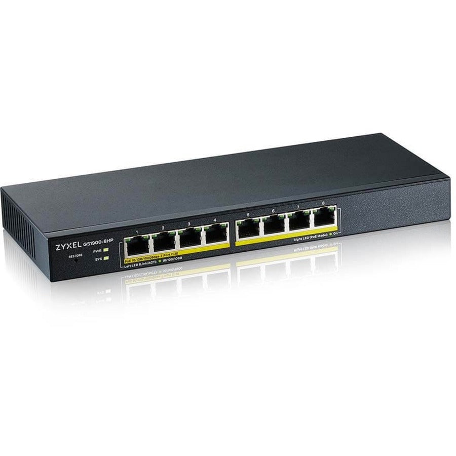 ZYXEL 8-port GbE Smart Managed PoE Switch