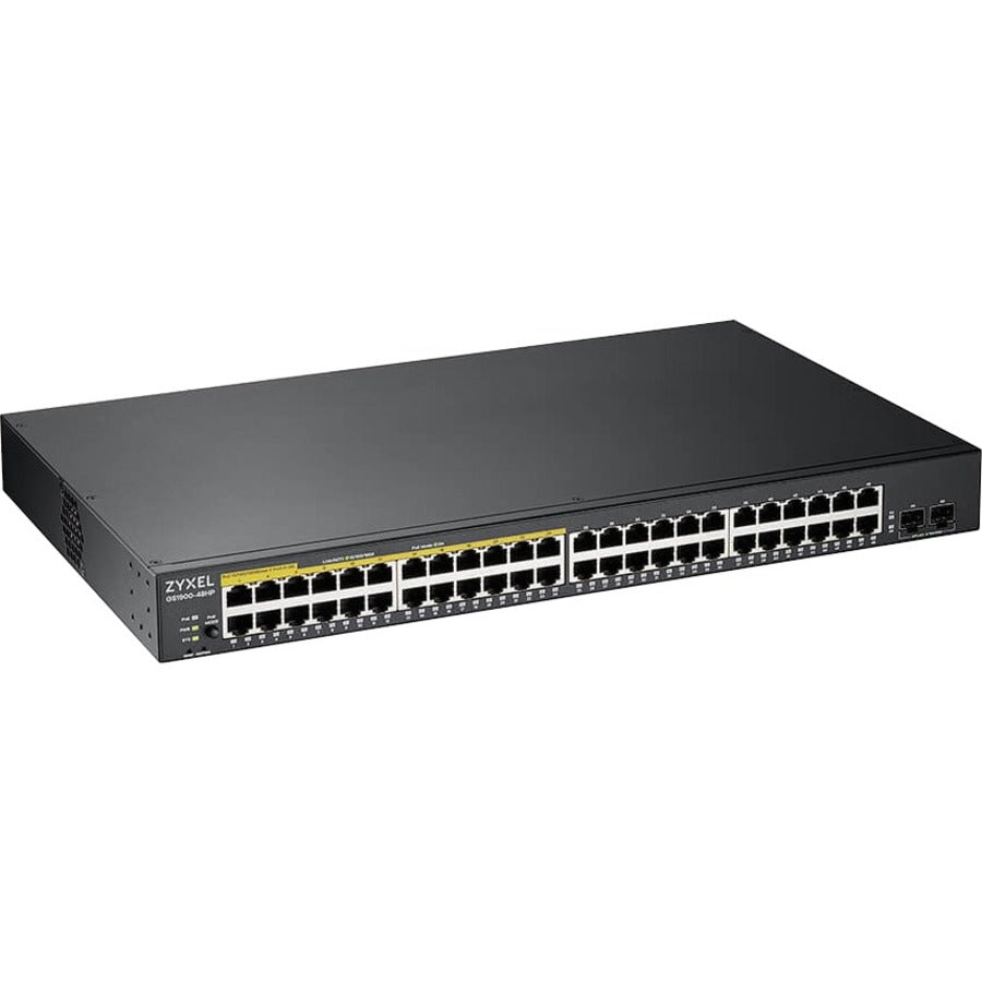 ZYXEL GS1900-48HPV2 Smart Managed Switch - 48-Port GbE PoE+ Enterprise Switch | TecISoft