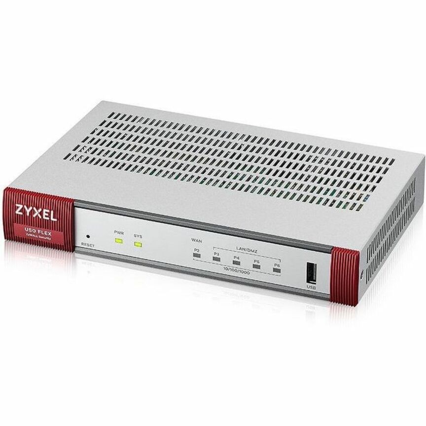 ZYXEL USG FLEX 100 Network Security/Firewall Appliance - 5 Port - 10/100/1000Base-T - Giga