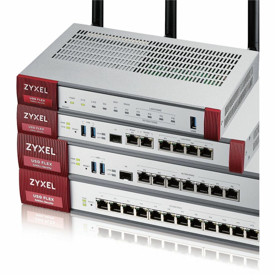 ZYXEL USG FLEX 500H Network Security/Firewall Appliance - 12 Port - 2.5GBase-T,