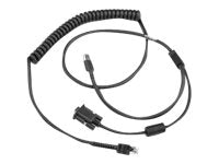 Zebra - Power / data cable - USB, DB-9 - 9 ft - coiled - for Zebra DS3608-ER