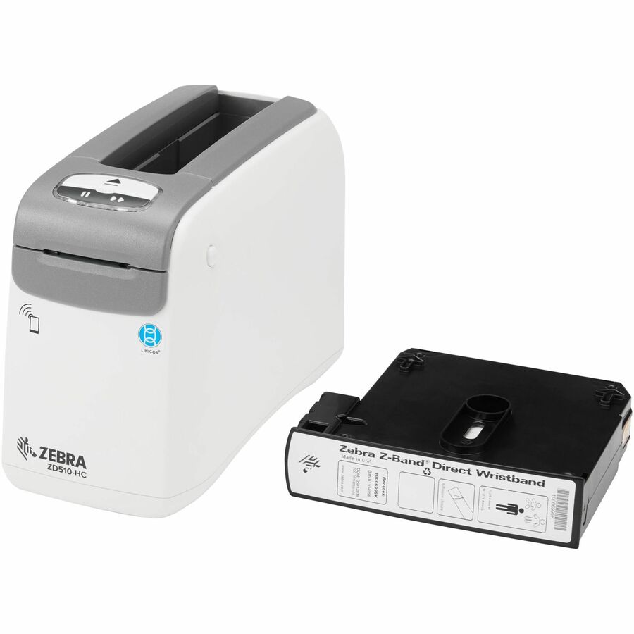 Zebra ZD510-HC Direct Thermal Printer - Monochrome - Portable - Wristband Print - Ethernet