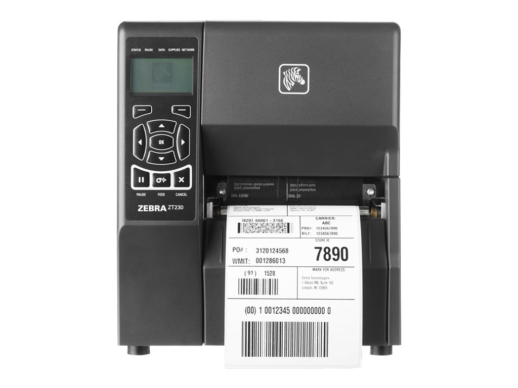 Zebra ZT230 - Label printer - direct thermal - - 203 dpi - up to 359.1 inch/min - USB, serial