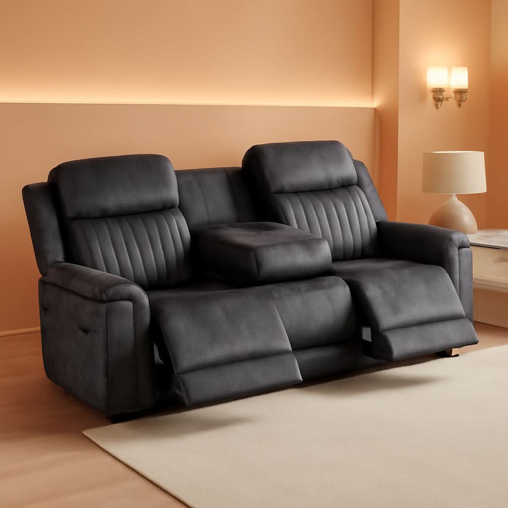 Zero Gravity Power Reclining Sofa Grey With USB Ports