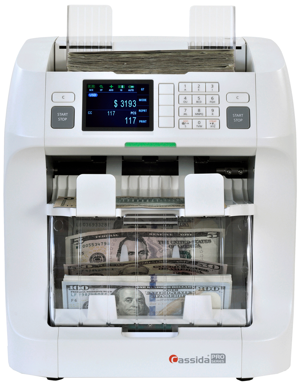 Zeus+ (2 CIS) 2-Pocket Cash Discriminator – High-Speed Mixed Denomination