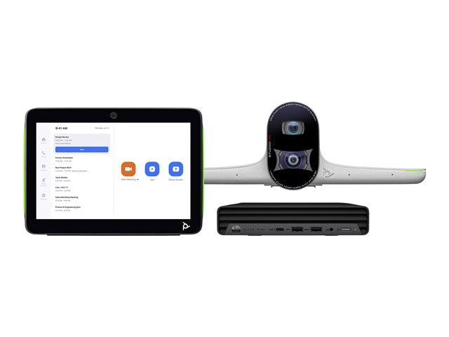 Zoom Rooms Conference Camera - Poly Studio Large Room Bundle | TecISoft 9D9Q9AA