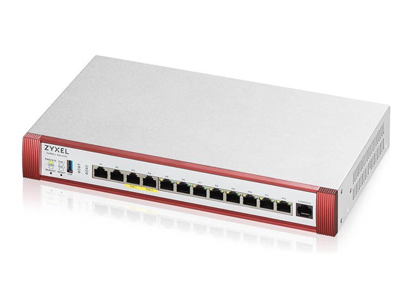 Zyxel ZyWALL USG FLEX 500H - Firewall - 12 ports - 1GbE, 2.5GbE - cloud-managed - rack-mountable USGFLEX500H