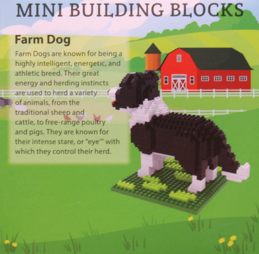 Mini Building Blocks - Farm Series - Dog