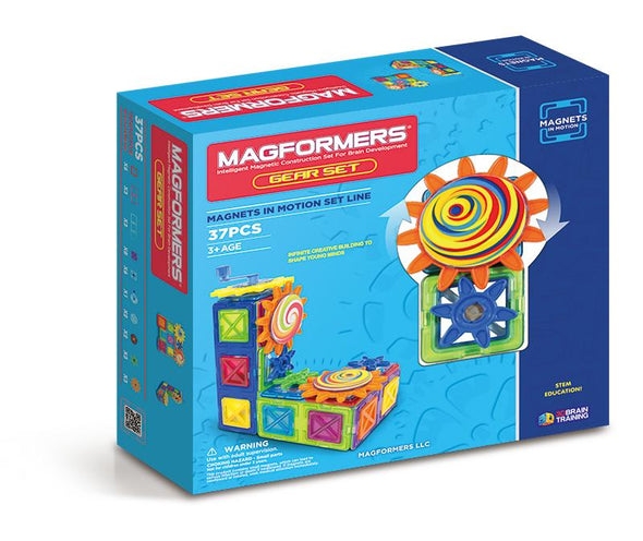 Magformers Magnets In Motion 37 Piece Gear Set