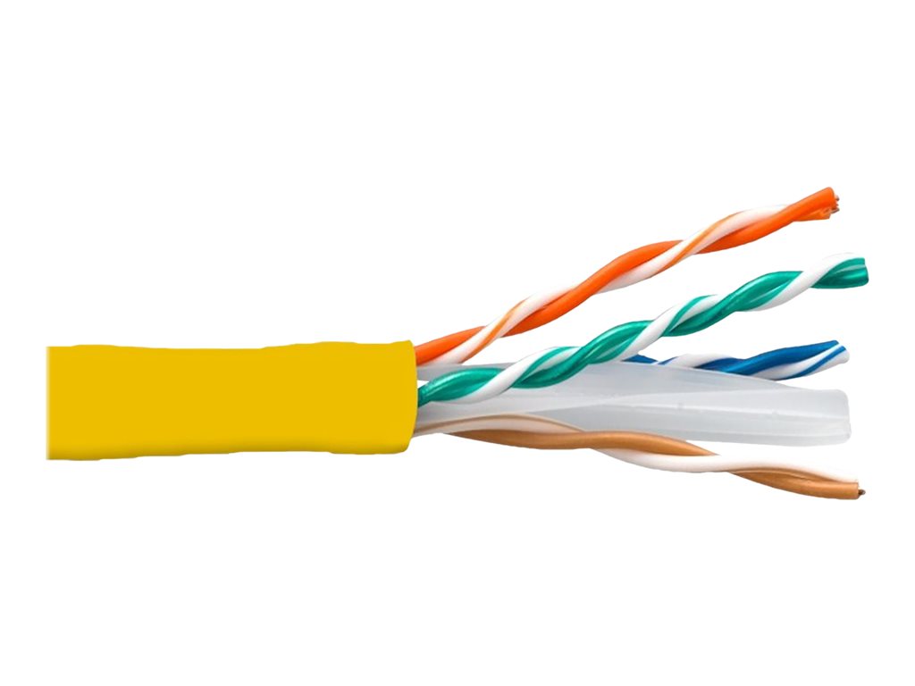 eNet Components - Bulk cable - 1000 ft - UTP - CAT 5e - riser, solid - yellow
