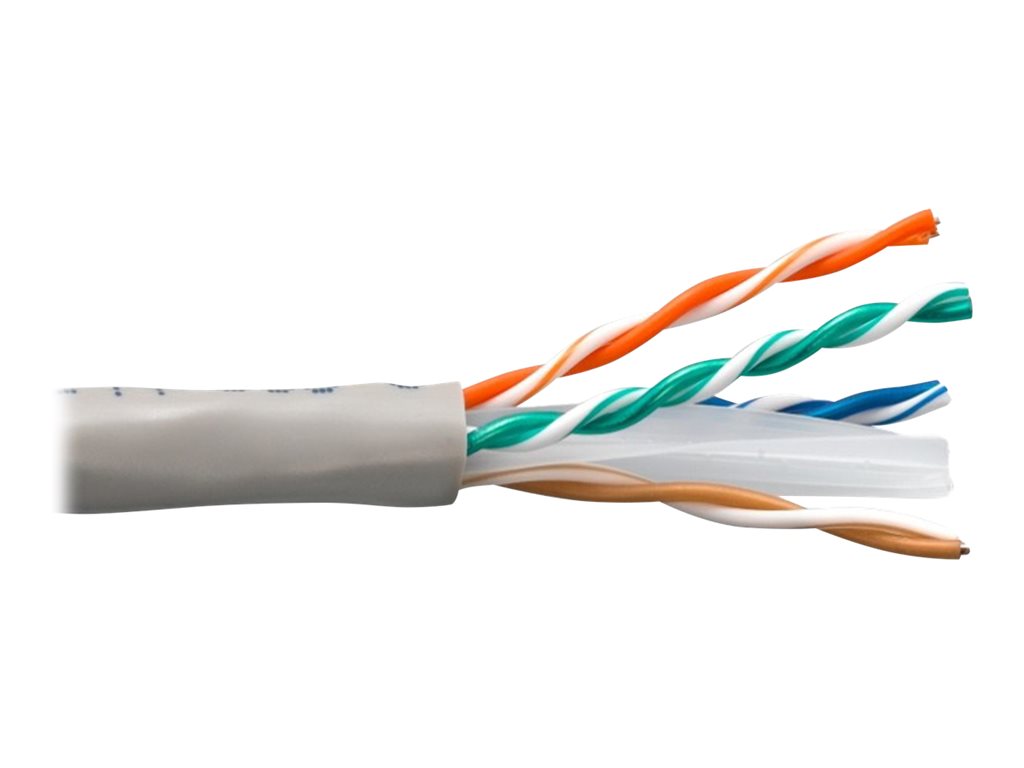 eNet Components - Bulk cable - 1000 ft - UTP - CAT 6 - solid - gray C6-SOGY-1K-ENC