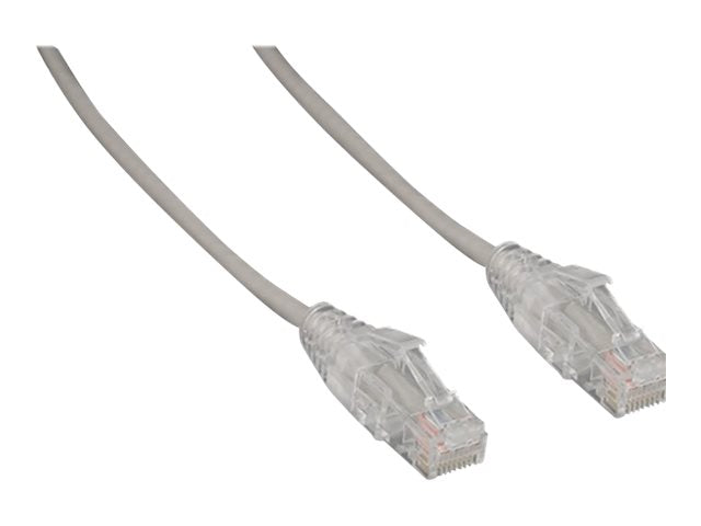 eNet Components - Patch cable - RJ-45 (M) to RJ-45 (M) - 2 ft - UTP - CAT 6 - booted, molded, riser, snagless - gray C6-GY-SCB-2-ENC