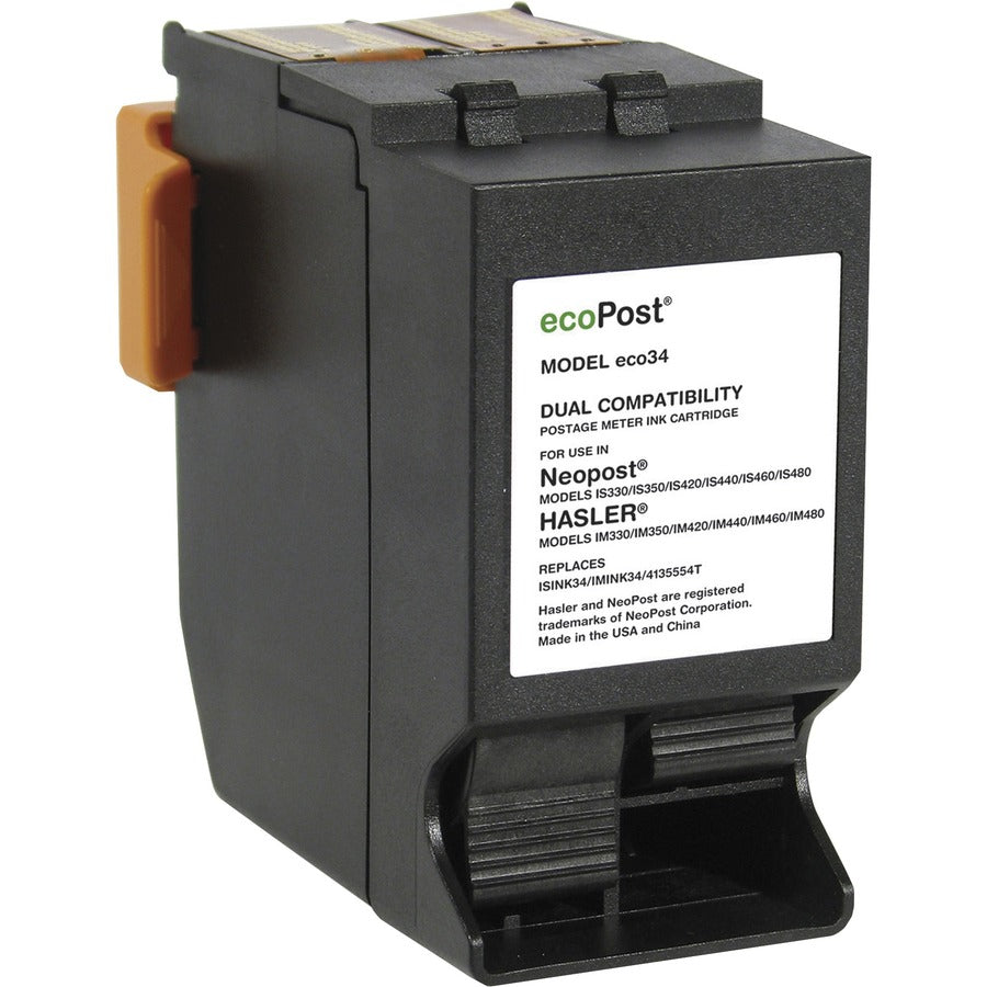 ecoPost Inkjet Ink Cartridge - Alternative for Neopost (ISINK34, IMINK34, 4135554T) - Red Pack