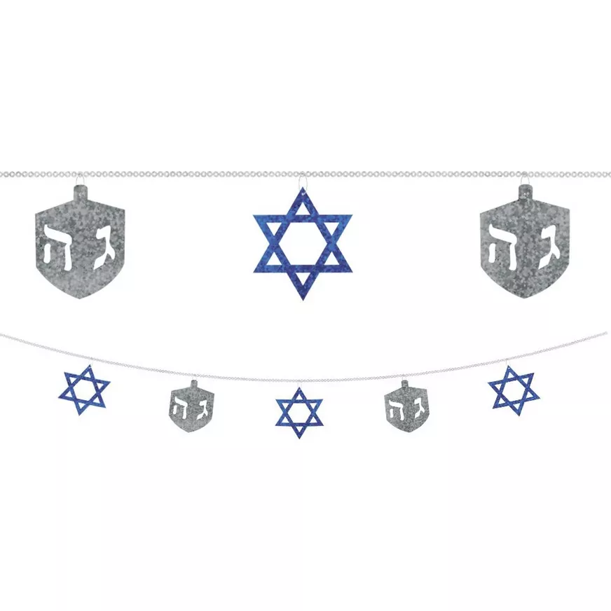 Hanukkah Ring Garland - 9 Feet Long