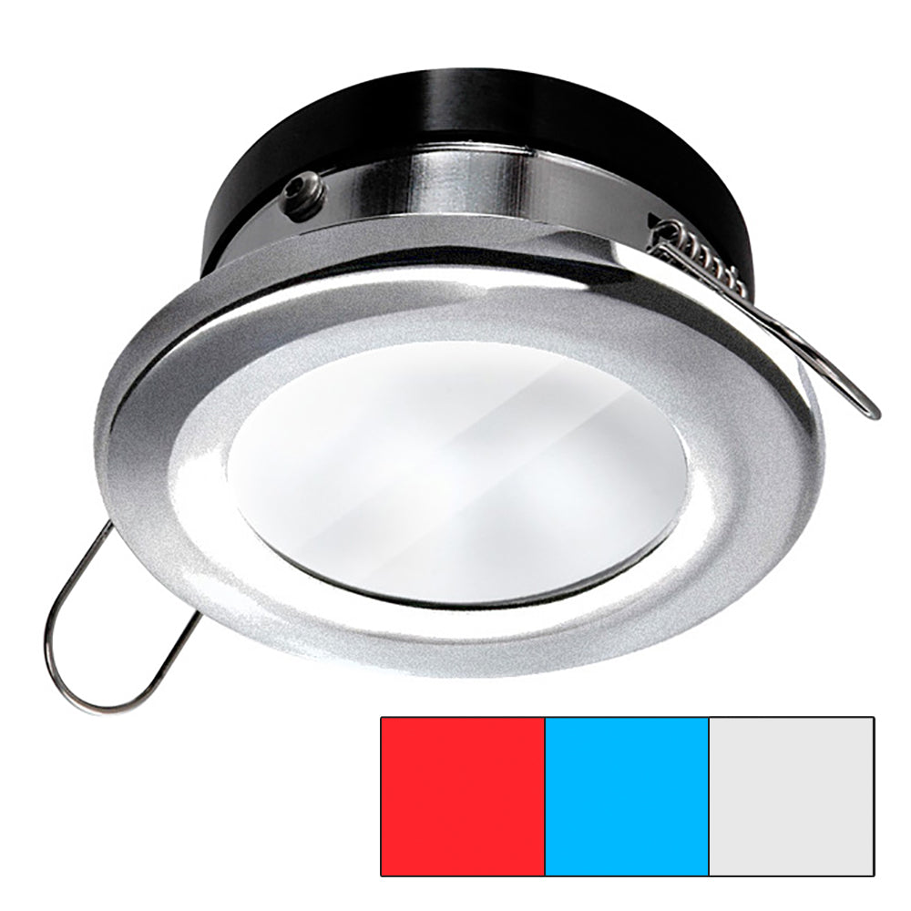 i2Systems Apeiron A1120 Spring Mount Light - Round - Red, Cool White &amp; Blue - Brushed