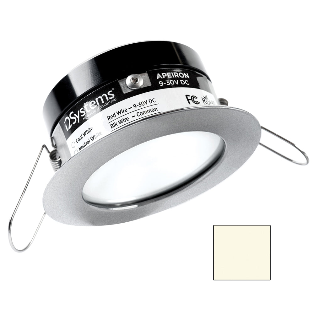i2Systems Apeiron PRO A503 - 3W Spring Mount Light - Round - Neutral White - Brushed