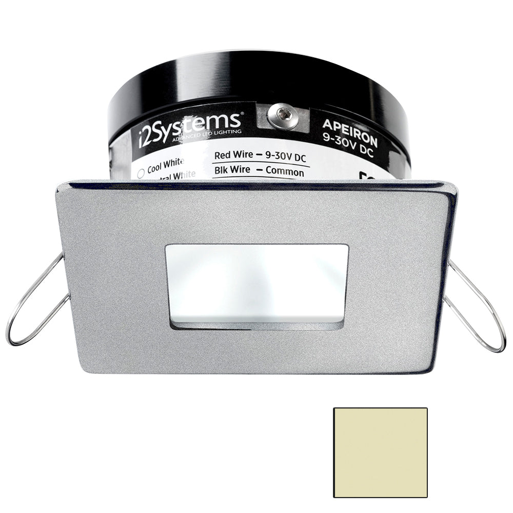 i2Systems Apeiron PRO A503 - 3W Spring Mount Light - Square/Square - Warm White - Brushed