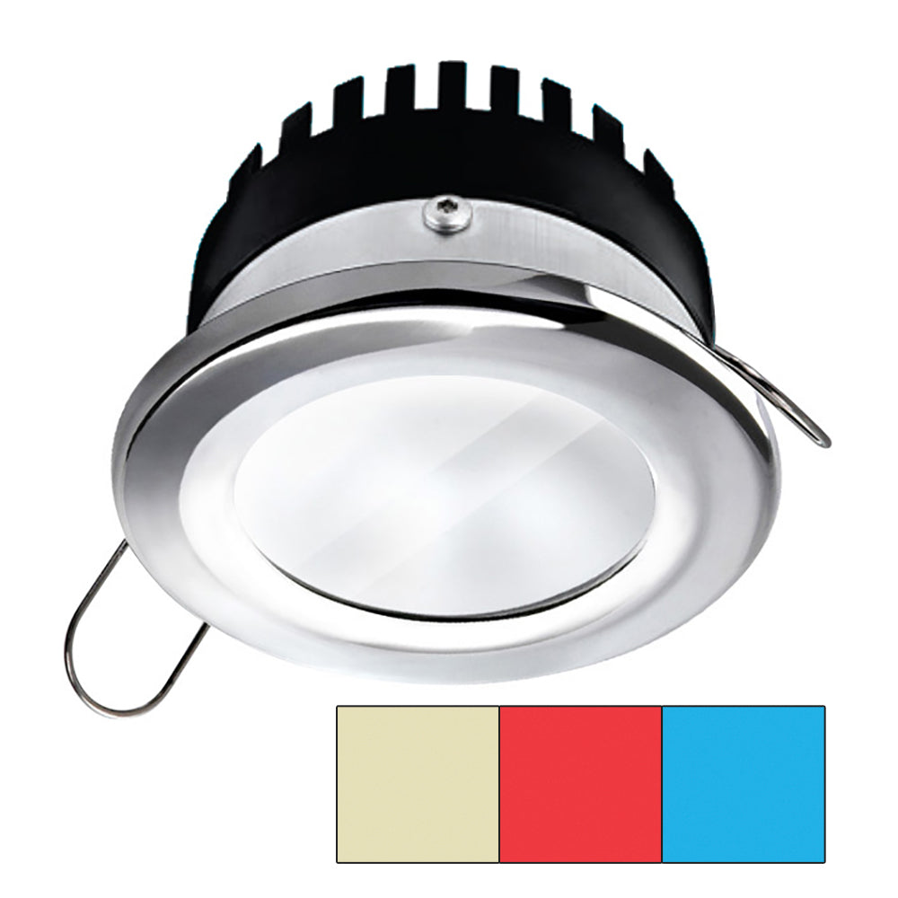 i2Systems Apeiron&trade; Pro A503 - 3W - Round -Cool White/Red/Blue - Round - Chrome