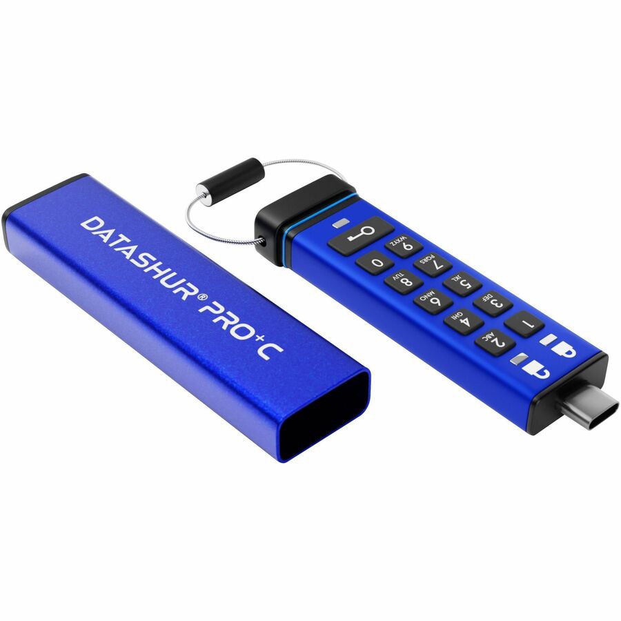 iStorage datAshur PRO+C 128GB USB-C FIPS 140-3 Level 3 Secure PIN Flash Drive