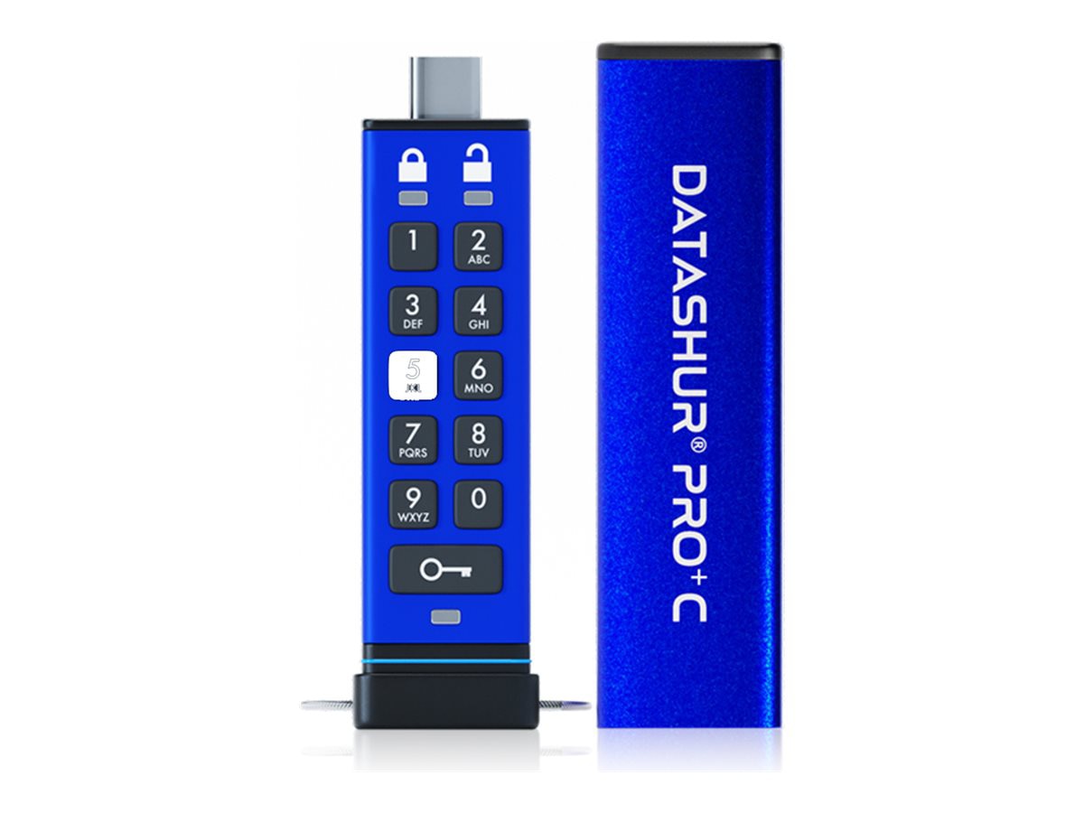 iStorage datAshur PRO+C 512GB USB-C FIPS 140-3 Level 3 Secure Flash Drive