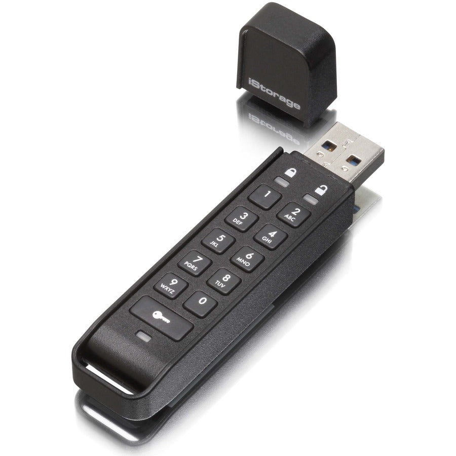 iStorage datAshur Personal2 64 GB | Secure Flash Drive | Password protected | Portable | Military Grade Hardware Encryption | USB 3.0 | IS-FL-DAP3-B-64