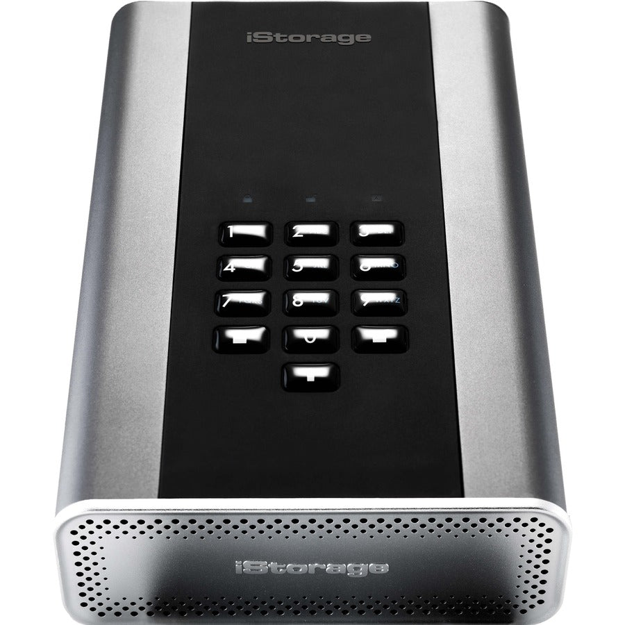 iStorage diskAshur DT2 12 TB Secure Encrypted Desktop Hard Drive | FIPS Level-3 | Password protected | Dust/Water Resistant. IS-DT2-256-12000-C-X