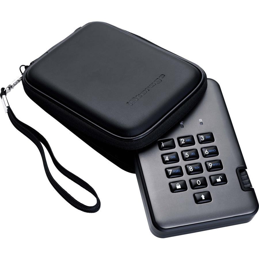 iStorage diskAshur PRO2 16 TB Portable Rugged Solid State Drive - 2.5" External - TAA Compliant IS-DAP2256SSD16000CX