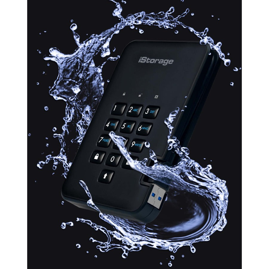 iStorage diskAshur2 SSD 512GB Secure Portable Solid State Drive | Password protected |Dust/Water Resistant | Hardware encryption. IS-DA2-256-SSD-512-B