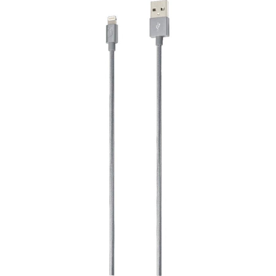 iStore Lightning Charge 4ft (1.2m) Braided Cable (Space Gray)