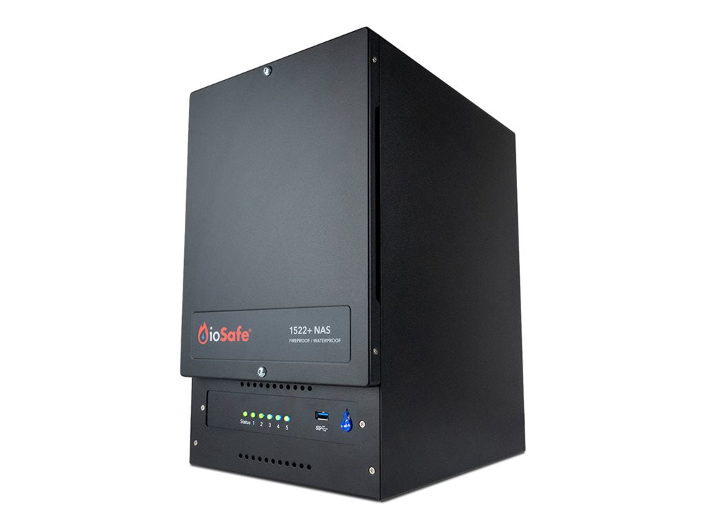 ioSafe 1522+ - NAS server - 5 bays - 10 TB - SATA 6Gb/s / eSATA 6Gb/s - HDD 2 TB x 5 - RAID RAID 0, 1, 5, 6, 10, JBOD -