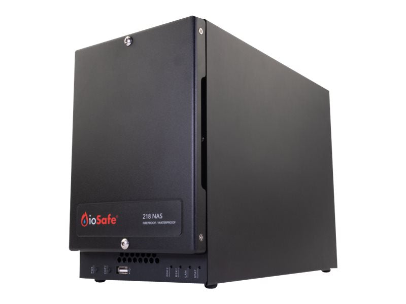 ioSafe 218 - NAS server - 2 bays - 28 TB - HDD 14 TB x 2 - RAID 1 - RAM 2 GB - Gigabit Ethernet - iSCSI support - with 1