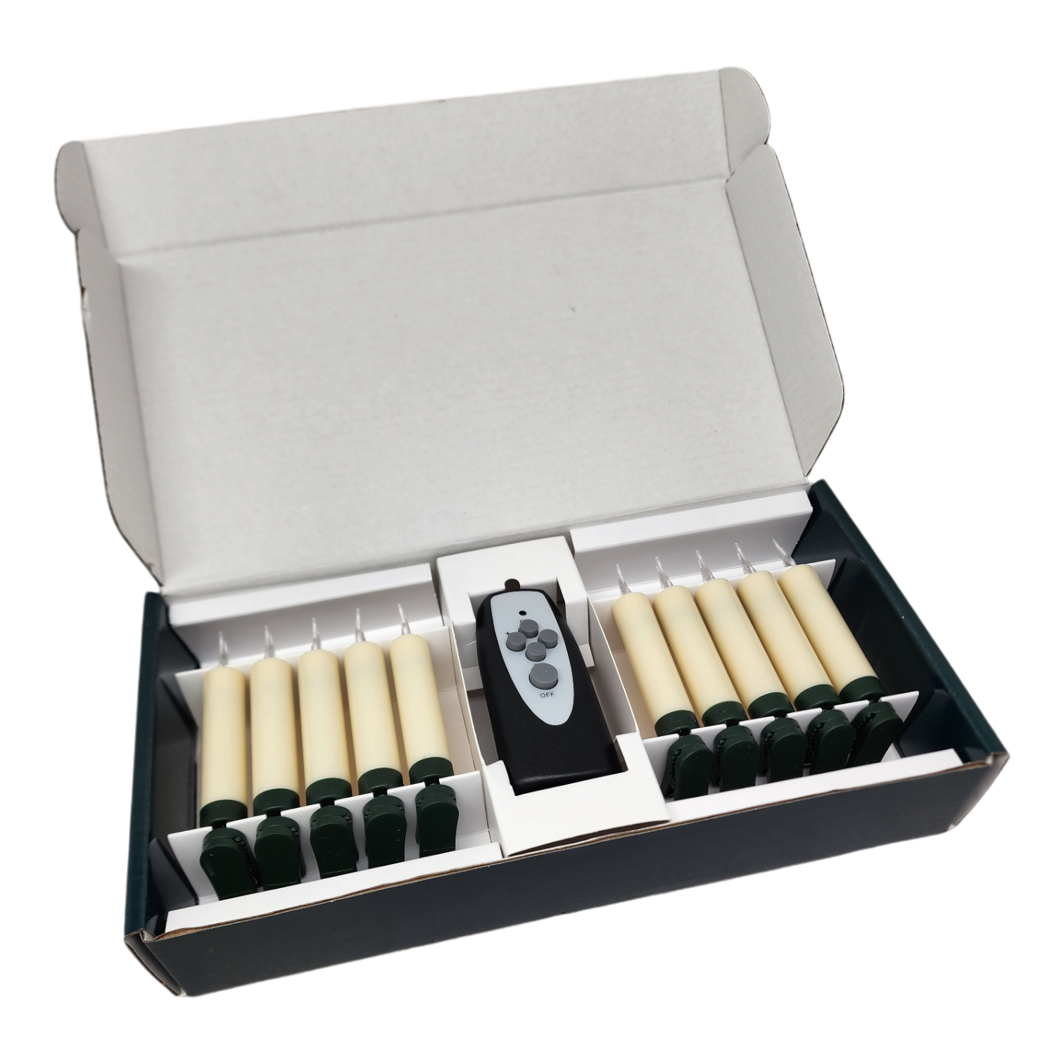 LED Clip-on Candle Lights - Twinkle - Set of 10